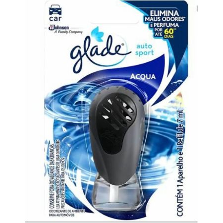 Imagem de Aparelho Aromatizador + Refil Glade Auto Sport Acqua 7ml - JOHNSON 626269