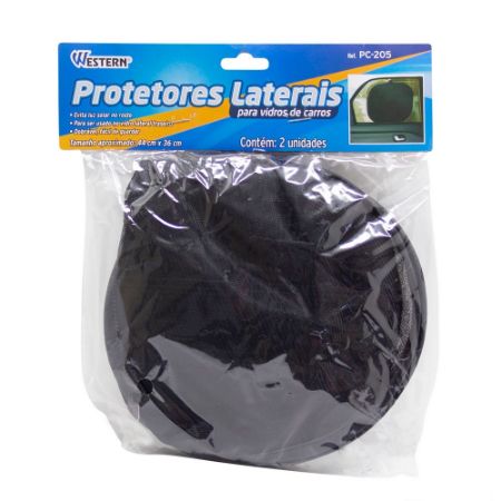 Imagem de Protetor Solar Automotivo Lateral Traseiro Preto 44X36cm - ETILUX PC205