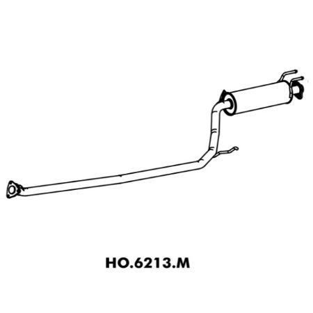 Imagem de Escapamento Silencioso Intermediário HONDA CIVIC - MASTRA HO6213M