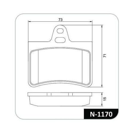 Imagem de Pastilha de Freio Traseira CITROEN C5 - COBREQ N1170