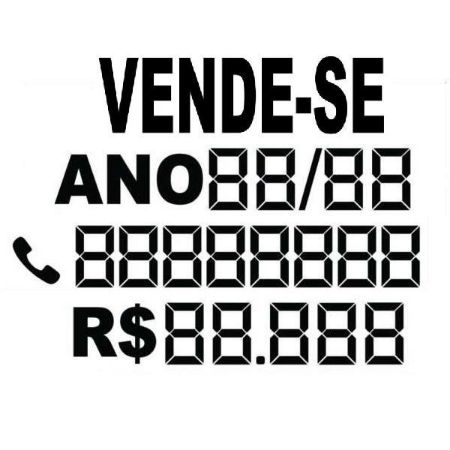 Imagem de Adesivo Vende-se para Carro - SRA ADESIVOS 0001