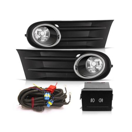 Imagem de Kit Farol Auxiliar Aro Cromado - AUTOMOTIVE IMPORTS ZN888005