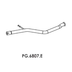 Imagem de Tubo Intermediário PEUGEOT 207 - MASTRA PG6807E