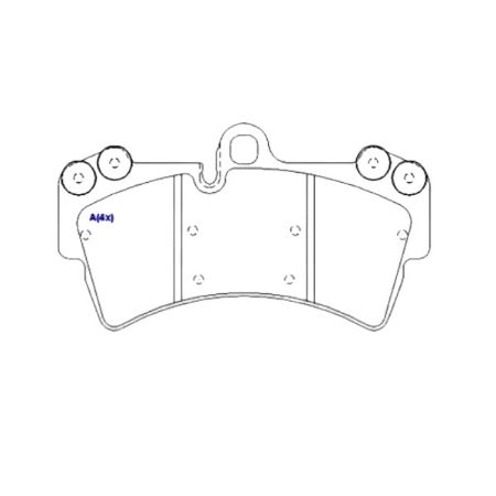 Imagem de Pastilha de Freio Dianteira VOLKSWAGEN TOUAREG Aro 17 Pol. - SYL SYL1413