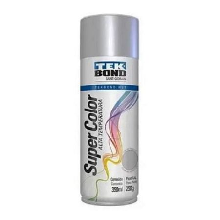 Imagem de Tinta Spray Alumínio Alta Temperatura 350ml/250g - TEKBOND/ADESPEC 23261006900