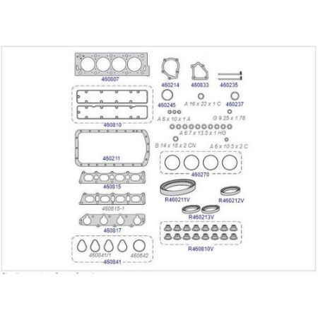 Imagem de Jogo de Juntas do Motor com Retentor - TARANTO/FILGAR 460800R