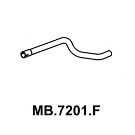 Imagem de Tubo Traseiro Curto 2.1/2 Pol. - MASTRA MB7201F