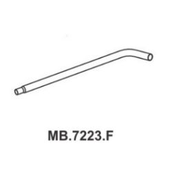 Imagem de Tubo Traseiro MERCEDES BENZ 1113 /1519 Adaptação Reto 4 Pol. - MASTRA MB7223F