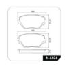 Imagem de Pastilha de Freio Dianteira TOYOTA RAV4 Sistema Akebono - COBREQ N1454