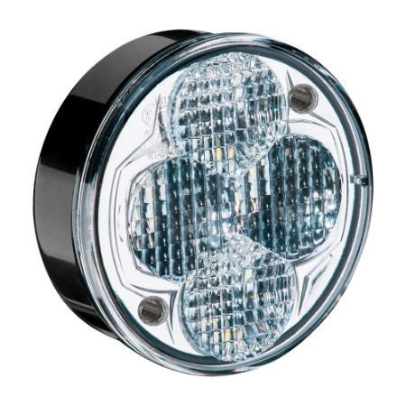 Imagem de Lanterna Traseira Cristal 4 Leds 24V Redonda 75mm - SINALSUL 219024CR