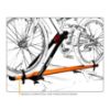 Imagem de Suporte de Teto para Bike Velox Alumínio Laranja 1 Bike - EQMAX 1218