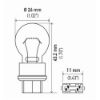 Imagem de Lâmpada 2 Polos Âmbar 27/7W 12V - HELLA 3157NA