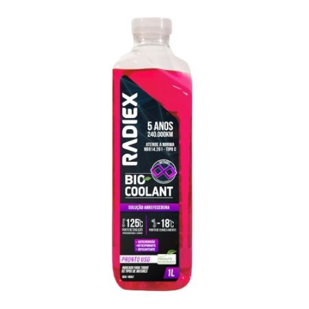 Imagem de Aditivo de Radiador Bio Coolant Octa Diluido Rosa 1 Litro - RADIEX RDX18057