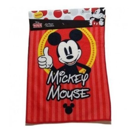 Imagem de Kit Pano Microfibra Disney com 3 Peças 30X40cm - IMPORT 745111