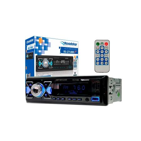 Imagem de FM/BLUE/MP3/SD/AUX/CONTR REM - ROADSTAR BRASIL RS2714BR