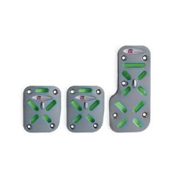 Imagem de Capa de Pedal Sport Iluminada Cromada/Verde - SHEK PARTS 09026