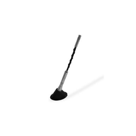 Imagem de Antena Decorativa Espiral Prata/Preto 17,8cm - SHEK PARTS 01038