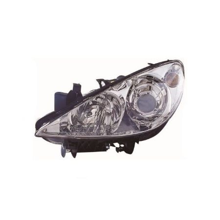 Imagem de Farol Principal PEUGEOT 307/307 SW Lado Direito Máscara Cromada - DEPO 5501137RLDEM