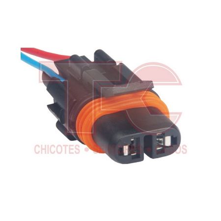 Imagem de Chicote de Injeção Eletrônica Porta Fêmea 2 Vias 2.8mm - TC CHICOTES TC1021704