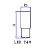 Imagem de Lâmpada Automotiva Hella 69 4W 12V - 3893 - GAUSS GL308LED