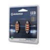 Imagem de Lâmpada Led (Par) Torpedo Grande C10W 41mm 12 Leds 12V - GAUSS GL324LED