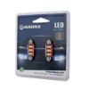 Imagem de Lâmpada Led (Par) Torpedo Grande C10W 41mm 12 Leds 24V - GAUSS GL326LED