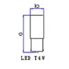 Imagem de Lâmpada Led (Par) 69 Led 4W 24V Branca - GAUSS GL311LED