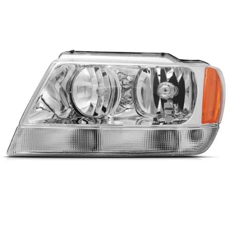 Imagem de Farol Principal JEEP GRAND CHEROKEE Lado Esquerdo Máscara Cromada - DEPO 3331144LHSN