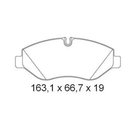 Imagem de Pastilha de Freio Dianteira IVECO DAILY sem Sensor - NAKATA NKF1252P