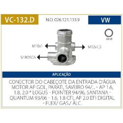 Imagem de Flange Lateral do Cabeçote - VALCLEI VC132D