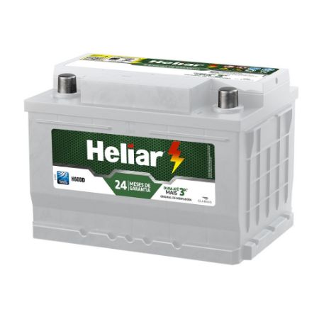 Imagem de Bateria Heliar Original 60 Amperes (60AH/D) Eclipse Ecosport Celta Astra Zafira Gol Saveiro G1 G2 G3 G4 - H60DD - HELIAR H60DD