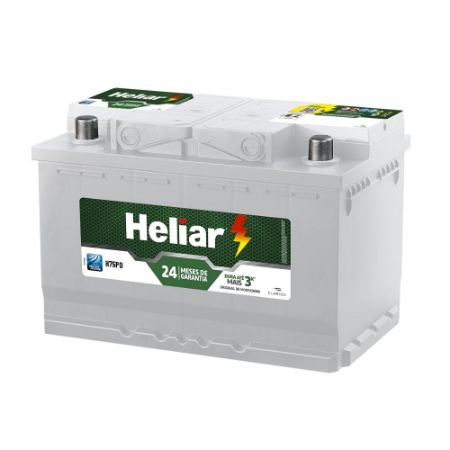 Imagem de Bateria 75Ah Polo Lado Direito - HELIAR H75PD