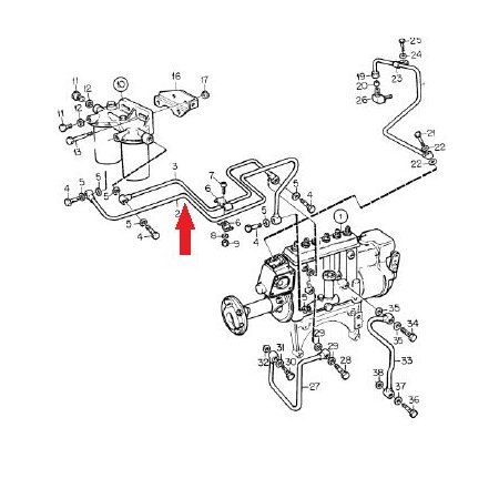 Imagem de Tubo do Filtro da Bomba Injetora VOLVO NL10 - ROCHEPECAS 1545334