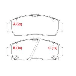 Imagem de Pastilha de Freio Dianteira HONDA ACCORD /CIVIC - WILLTEC PW641