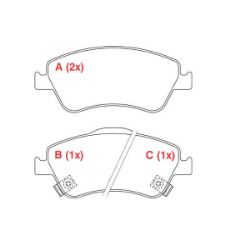 Imagem de Pastilha de Freio Dianteira TOYOTA COROLLA - WILLTEC PW706