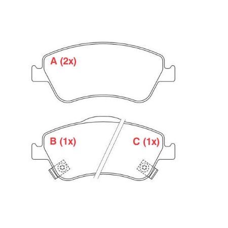 Imagem de Pastilha de Freio Dianteira TOYOTA COROLLA - WILLTEC PW706