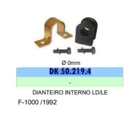 Imagem de Kit Bucha da Barra Estabilizadora Dianteira FORD F1000 - DURAKIT 502194