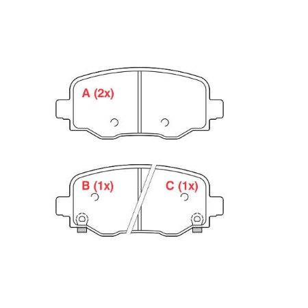 Imagem de Pastilha de Freio Traseira com Sensor - WILLTEC PW255