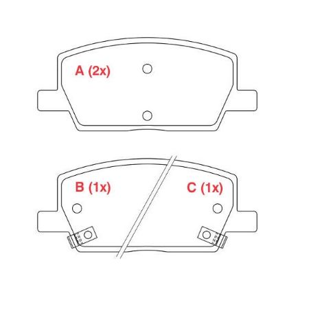 Imagem de Pastilha de Freio Dianteira CHEVROLET - GM TRACKER - WILLTEC PW998