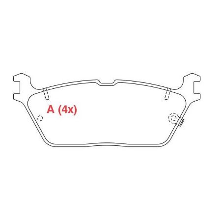 Imagem de Pastilha de Freio Traseira - WILLTEC PW1037