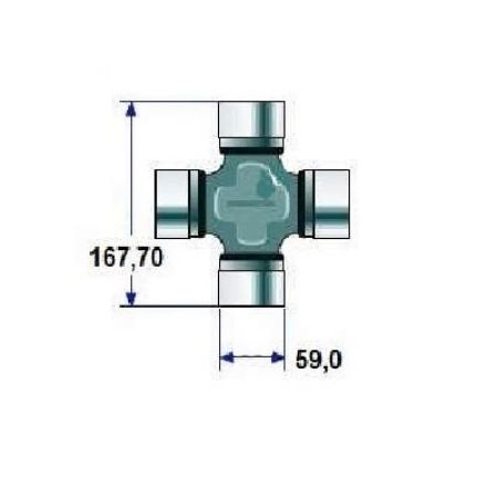 Imagem de Cruzeta do Cardan - MERITOR 801050