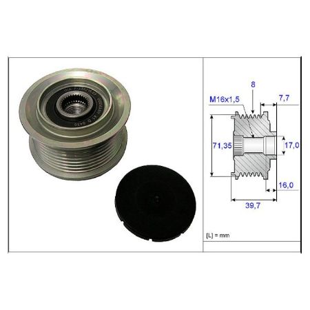 Imagem de Polia do Alternador MERCEDES BENZ 915 ACCELO - SKF VKM05651