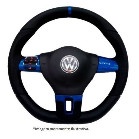 Imagem de Volante de Direção Modelo Jetta Led Azul Mustang - GUIA ACESSORIOS GAA00637