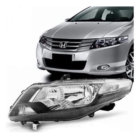 Imagem de Farol Principal HONDA CITY Lado Esquerdo Máscara Negra - VIA EXPRESSA HONDA0613LE