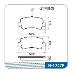 Imagem de Pastilha de Freio Traseira RENAULT MASTER com Sensor Max Performance - COBREQ N1747P