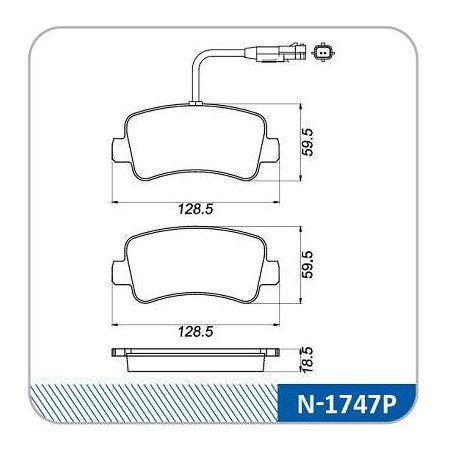 Imagem de Pastilha de Freio Traseira RENAULT MASTER com Sensor Max Performance - COBREQ N1747P