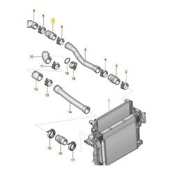 Imagem de Mangueira do Intercooler Lado Esquerdo - VOLKSWAGEN 23B145828B