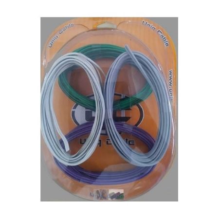 Imagem de Kit Fios para Auto Falantes 1mm (5 Metros) - UNIQ CABLE UCKIT001