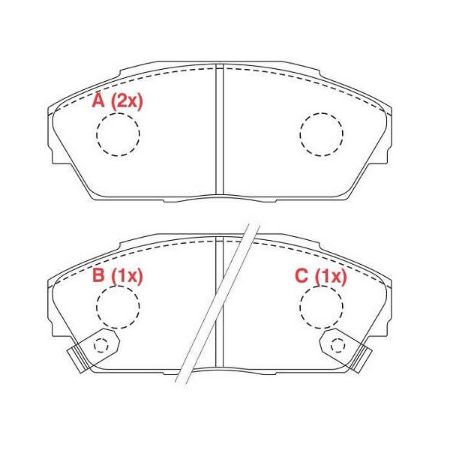 Imagem de Pastilha de Freio Dianteira FORD FIESTA/KA - TECPADS 5819