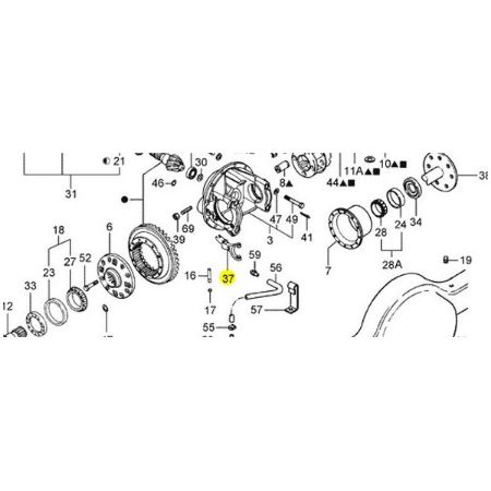 Imagem de GARFO REDUZIDA DIFERENCIAL MS220/MS225 - MAX GEAR MX3532